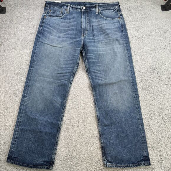S Levi 569 Jeans Men's 38x30 Loose Straight Fit Comfort Medium Wash Denim - Picture 1 of 12